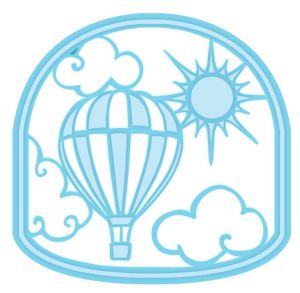 Шаблон за изрязване  - Hot Air Balloon - 2 елемента