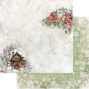 Комплект дизайнерска хартия - Merry Christmas - 12 листа