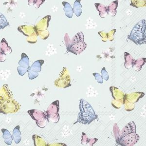 Салфетка Romatic butterflies light blue 1031749