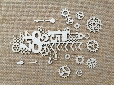 Елементи от бирен картон -  Стиймпънк и Мъжки елементи