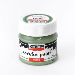 Акрилна боя мат - винтидж зелен - 50мл.