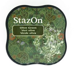 Тампон за всякаква твърда или гланцирана повърхност - StazOn midi - Olive Green
