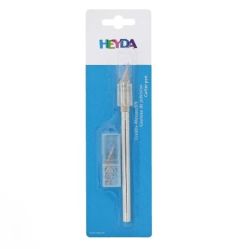 Скалпел с 3 резервни ножчета - Heyda Cutting pen