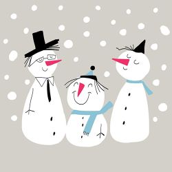 Салфетка -  Smilling Snowmen