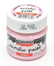Акрилна боя мат - роза - 50мл.