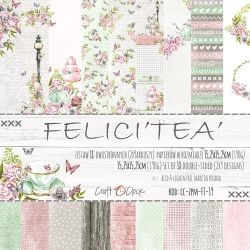 Комплект дизайнерска хартия - FELICI ' TEA ' - 18 двустранни листа