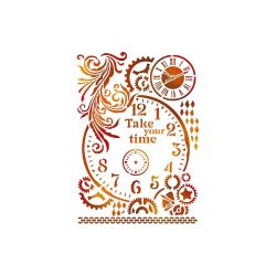 Шаблон - Stamperia - TAKE YOUR TIME KSG417- 29.70 х 21.00 см
