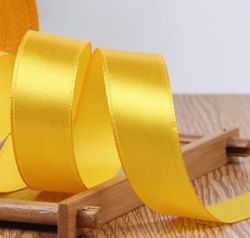 Панделка сатен - Класическо златно жълто - 10 м №86