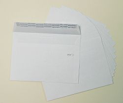 Комплект пликове - Бяло  - 5 бр.- размер С6