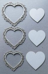 Рамка Сърце-  3 размера