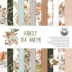 Дизайнерска хартия - Forest tea party - 24 листа