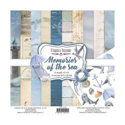 Комплект дизайнерска хартия - MEMORIES OF THE SEA - 10 двустранни листа