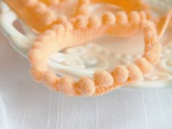 Лента с топчета - Праскова - 2 м.