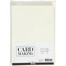 Комплект картички с пликове Бяло - 50 бр. А6