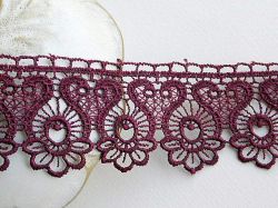 Дантела - Марсала Вишнево -  1 м