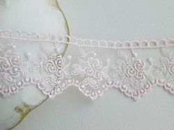 Дантела - Светло розово -  1 м
