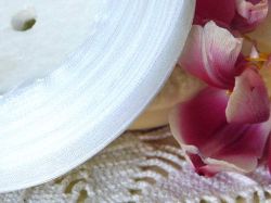 Панделка Органза - Бяло - 45 м. - 0.60 см №01