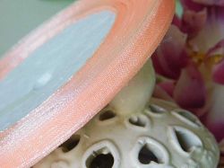 Панделка Органза - Коралов пясък - 45 м. - 0.60 см