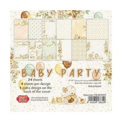 Комплект дизайнерска хартия - BABY PARTY - 24 листа