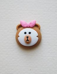 Меца с розова панделка