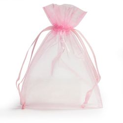 Подаръчни торбички - Органза Розово Stamperiа - 6 бр