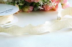 Панделка Шифон - Крем - 9.00 м.