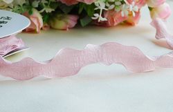 Панделка Шифон - Розово - 9.00 м.