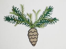 Шишарка с борови клончета - 6  елемента