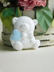 Мече със синьо сърце - 3 бр