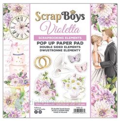 Комплект дизайнерска хартия Pop Up - VIOLETTA - 24 листа