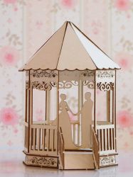 Елементи за експлодираща кутия - Сватбена ротонда с младоженци