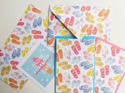 Заготовка за плик и картички - Summer Vibes - 7 елемента