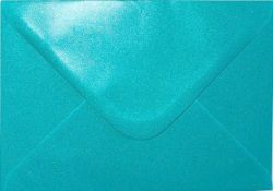 Комплект перлени пликове - Dark turquoise - 5 бр. - размер C6