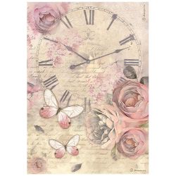 Фина оризова хартия за декупаж 21 x 29.7 cm. - SHABBY ROSE