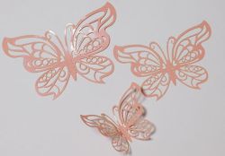 Пеперуди Розово - 3 размера