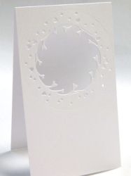 Релефни заготовки за картички -  Рамка сърца - 6 бр.