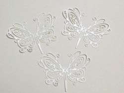 Пеперуди - Бяла перла - 3 бр.