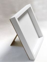 Бяла 3D дълбока Рамка - 25,00 х 25,00 х 3,00 см