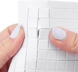 Двойнолепящи квадратчета -10 х 10 х 3 мм - 100 бр.