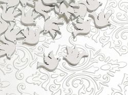 Елементи от дърво - Гълъби Бяло - 10 бр.