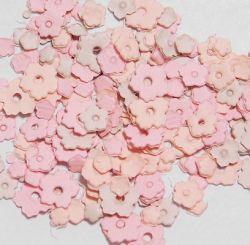 Мини Цвятя - Розово - три размера - 210 бр.