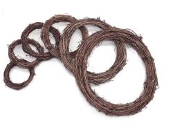 Плетен венец естествени клонки - 10 см