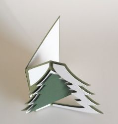 Заготовки за картички - Swing Green Tree - 1 бр.