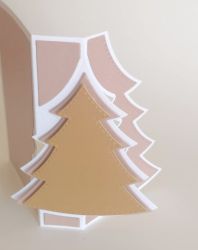 Заготовки за картички - Swing Golden Rose Tree - 1 бр.