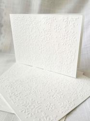 Релефни Заготовки за картички - Бяла Зима - 4 бр.