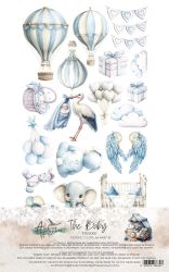 Комплект дизайнерска хартия - Baby – Boy - 6 листа