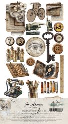 Комплект дизайнерска хартия - In Silence - 6 листа