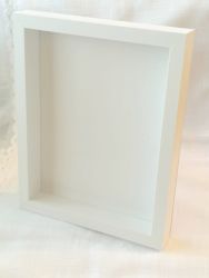 Бяла 3D дълбока Рамка - 25,00 х 20,00 х 3,00 см