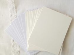Заготовки за картички - Olin White  and Cream - 20 бр.