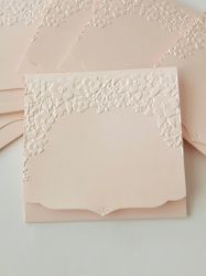 Перлени Релефни заготовки за картички - Coral - 1бр.